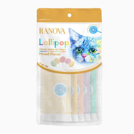 Ranova Kediler için Karışık Lezzetli Lolipop *1.4g 5'li